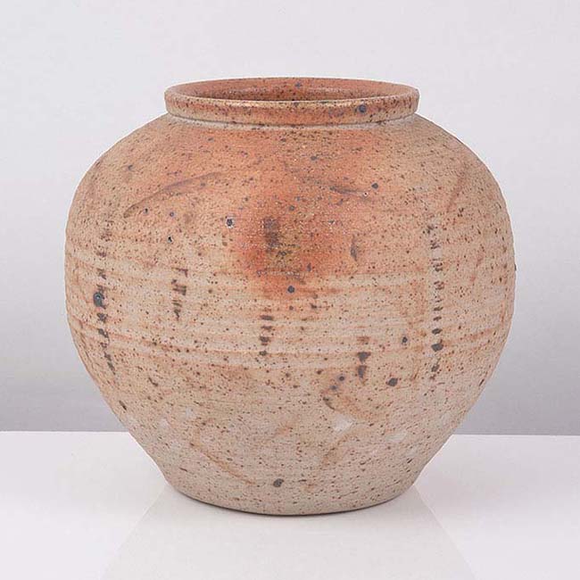 A stoneware globular jar made by Norah Braden sold at auction by Maak Contemporary Ceramics