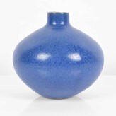 A blue porcelain small pot made by Eileen Lewenstein in circa 1980 sold at auction by Maak Contemporary Ceramics