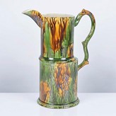 A green and yellow earthenware jug made by Walter Keeler in 1998 sold at auction by Maak Contemporary Ceramics