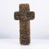 A black and gold porcelain 'Cross' made by Claire Curneen in circa 2002 sold at auction by Maak Contemporary Ceramics