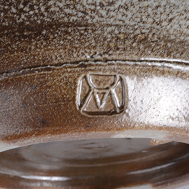 An impressed MC seal on a bowl made by Michael Casson