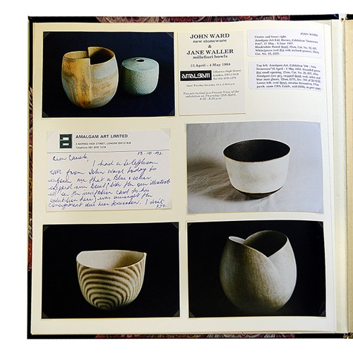 A page from the inventory of Dr Anne-Carole Chamier's collection