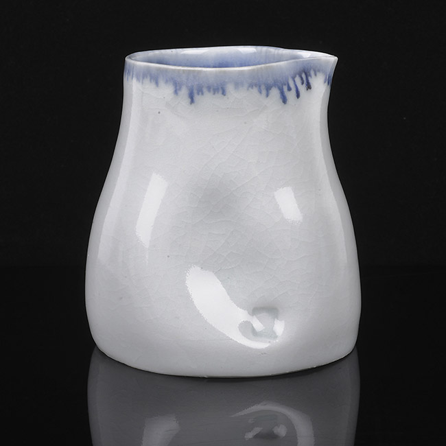 A pale blue celadon porcelain jug made by Edmund de Waal in circa 1997 sold at auction by Maak Contemporary Ceramics