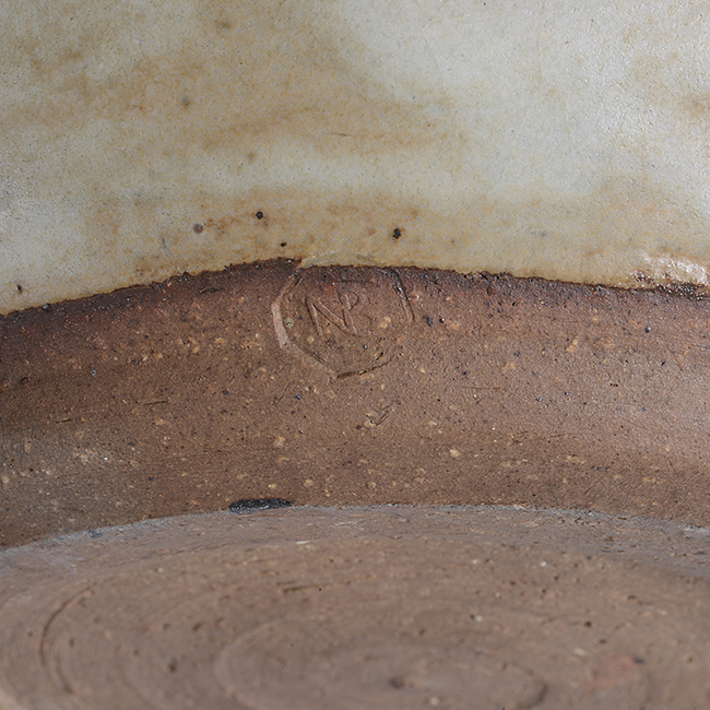 An impressed NB seal on a jar made by Norah Braden sold at auction by Maak Contemporary Ceramics