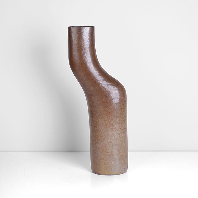 A brown stoneware pot made by Joanna Constantinidis in circa 1975 sold at auction by Maak Contemporary Ceramics