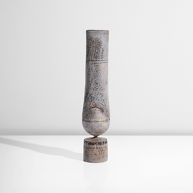 A stoneware 'cycladic' form made by Hans Coper in circa 1967 sold at auction by Maak Contemporary Ceramics