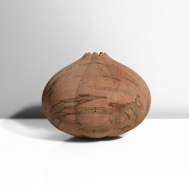 A red maple vessel made by John Jordan in 2000