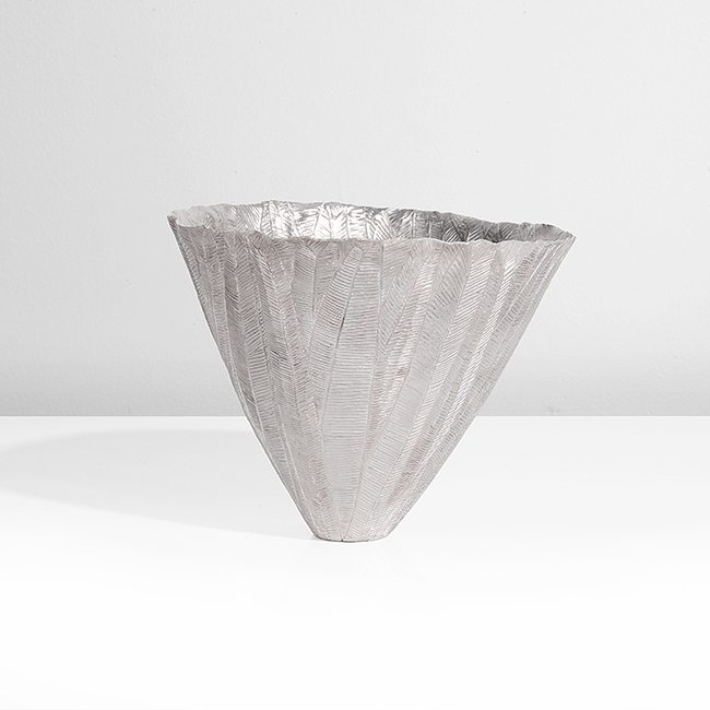 A silver vessel 'Acacia Oraria' made by Julie Blyfield in circa 2007