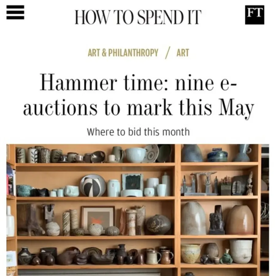 Hammer Time, Maak named as One to Watch in ceramics auctions
