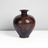 A tenmoku stoneware vase made by Charles Vyse in 1931 sold at auction by Maak Contemporary Ceramics
