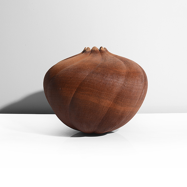 A cherry vessel made by John Jordan in 2005