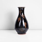 A tenmoku stoneware bottle vase made by Jim Malone sold at auction by Maak Contemporary Ceramics
